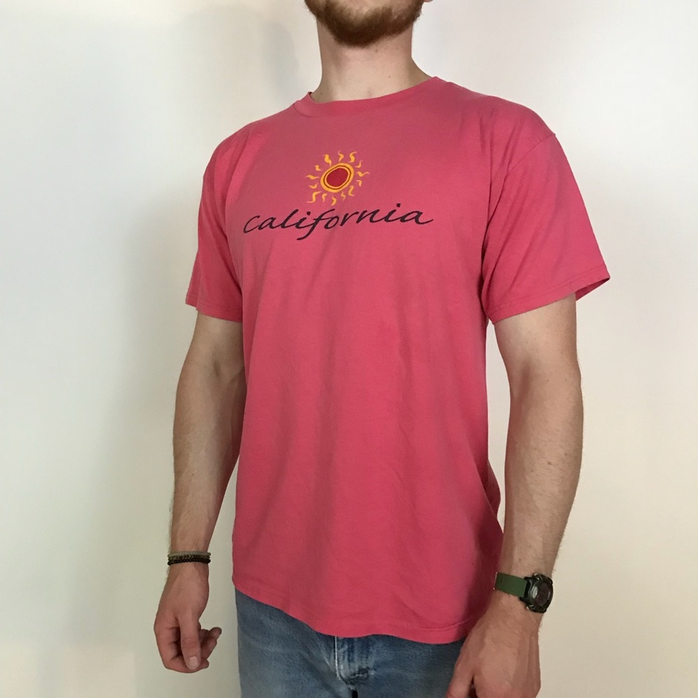 (Vintage) Custom “California” Pink T-Shirt